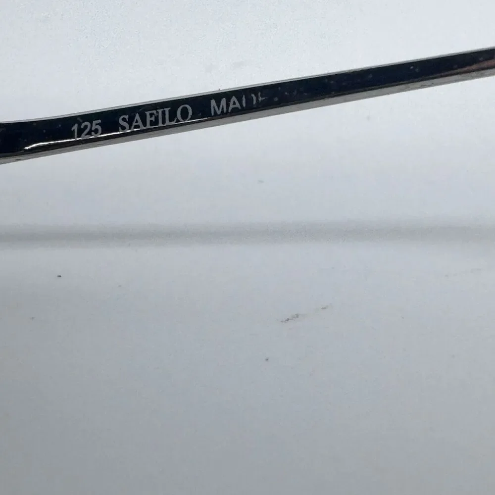 fSafilo Silver Gray Pilot Metal Sunglasses Italy FRAMES‎ ONLY H15717